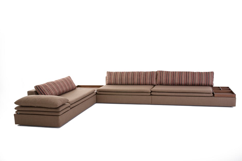 Modular low profile sectional sofa
